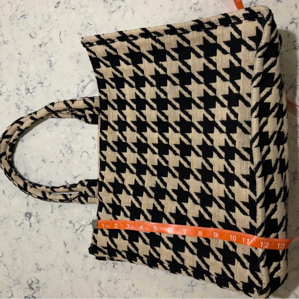 H&M houndstooth work bag 16x12